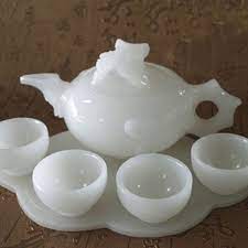 Exquisite Natural White Jade Teapot Tea Set Wish In 2021 Tea Pots Tea Sets Vintage Tea Set