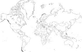 Black And White Simple World Map With Countries Mc Eur 305595 Dark 2 2 Png 2 530 1 603 Pixels Geografia Educacao