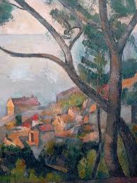 Cezanne 1878 79 Mer A L Estaque Derriere Les Arbres Sea At L Estaque Musee Picasso Detail J Il Y Paul Cezanne Paul Cezanne Paintings Cezanne Art