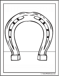Set up a table outside and keep kids of all ages occupied with these spring pictures to color. Horse Shoe Coloring Sheet