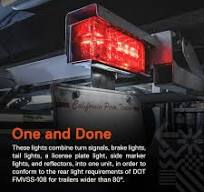LED Trailer Tail Light Kit [34 High-Vis LEDs] [IP67 Submersible Waterproof]  [DOT Approved] [Wiring Harness and Hardware Included] Side Marker Lights ...