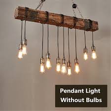 E26 110v Vintage Wood Industrial Pendant Light Hanging Lamp Rustic Light Fixture Restaurant Bar Home Decoration Loft Lighting Pendant Lights Aliexpress