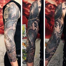 Black and grey maple leaves tattoo on man right full sleeve. The Ultimate 137 Best Sleeve Tattoos In 2021 Dragon Sleeve Tattoos Best Sleeve Tattoos Tattoos For Guys