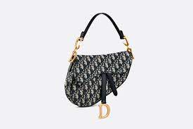 Saddle Bag Blue Dior Oblique Jacquard | DIOR