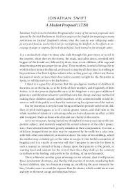 What Is The Real Thesis Of A Modest Proposal By Jonathan Modest Proposal Learning To Write Close Reading