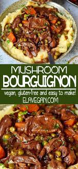 Vegan Mushroom Bourguignon In 2020 Tasty Vegetarian Recipes Vegetarian Dishes Healthy Recipes