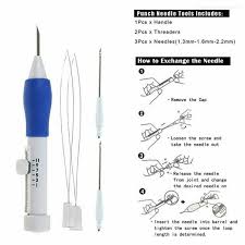The magic embroidery pen makes punch needle embroidery easier. New 85pcs Diy Magic Embroidery Stitching Punch Needle Tool Stitching Punch Pen With Case Sets Diy Craft Sewing Tool For Embroidery Cross Stitch Trabajando