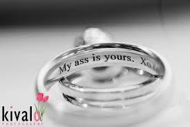 Funny Wedding Ring Inscription By Our Member Kivalo Photography Cool Wedding Rings Engraved Wedding Rings Wedding Humor