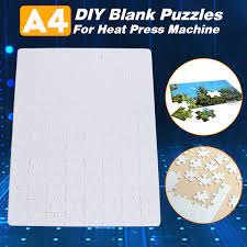 Giant puzzle piece for sublimation. Diy A4 29x20cm Blank Dye Sublimation Printable Jigsaw Puzzle Toy For H