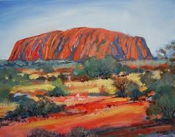 Uluru By Richard Rogers Art Art Inspiration Drawing Australian Art