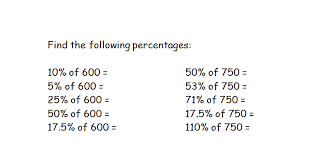Percentages Free Maths Worksheets And Other Resources Doingmaths Free Maths Worksheets