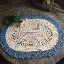 Placemat Crocheted Placemats Blue Placemat Table Decor Etsy Crochet Placemats Placemats Elegant Table