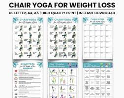 Chair Yoga Weight Loss Seniors Printable – 30-day Exercise Program,  Wellness Bundle, Workout Guide, Meal Planner, Tracker for Beginners - Etsy