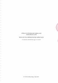 Cho năm tài chính kết thúc ngày 31/12/2019
