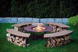 Metallmichl Edelrost Exklusive Feuerstelle Outdoor Model Circle Set Mit Grill Und 4 Banken Amazon De Feuerstelle Garten Feuerschalen Garten Gartengestaltung