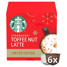 Starbucks Toffee Nut Latte 12 Coffee Cpsl 127 8g Tesco Groceries