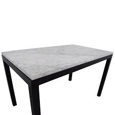 Almost your searching will be available on. 60 Off Crate Barrel Crate Barrel Parsons Marble Top Steel Base Dining Table Tables
