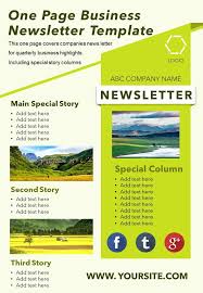 Get 344 one page one page email, newsletter and landing page templates. Top 10 Business Newsletter Templates For Superior Client Engagement The Slideteam Blog