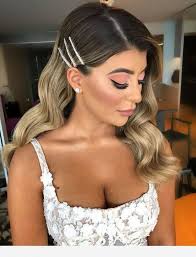 Hair Accessories And Wedding Makeup Weddinghairstyles Civil Wedding Hairstyles Hair Styles Long Hair Styles Simple Prom Hair