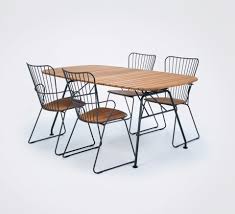 Sets with rectangular tables, however, are paired with benches that seat up to six guests to really make the most of your outdoor living dining area. Beam Outdoor Dining Table Houe Houe 12830 0312