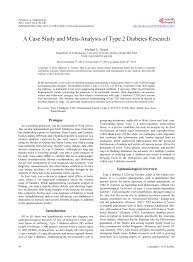 In a case study you should use icons to highlight areas of your research that are particularly interesting or relevant, like in this example of a case in this case study example, the short and long term goals are clearly distinguished by light blue boxes, and placed side by side so that they are easy. Pdf A Case Study And Meta Analysis Of Type 2 Diabetes Research
