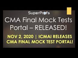 Cma Final Mock Test Portal Released By Icmai Youtube