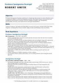 Immigration Paralegal Resume Samples Qwikresume