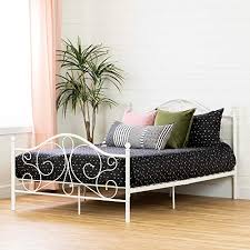 Patricia gold metal full canopy platform bed frame. South Shore Summer Breeze Complete Full Metal Platform Bed 54 White Buy Online In Antigua And Barbuda At Antigua Desertcart Com Productid 148281366