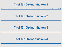 Vorlagen für adressetiketten für briefumschläge bieten wir ihnen passgenaue blanko vorlagen für word zum kostenlosen download an. 5 Cm Breite Ordnerruckenschilder 4 Pro Seite