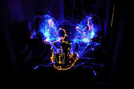 Bright Neon Light Paintings Neon Light Art Light Art Light Painting