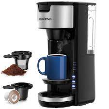 Best pod coffee machine for small spaces. Singles Serve Coffee Makers For K Cup Pod Coffee Ground Mini 2 In 1 Coffee