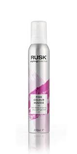 Rusk Styling Collection Pink Hair Colour Mousse 200ml Wash Out Semi