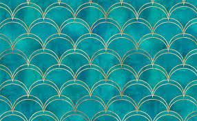 Burke décor's line also includes artistic wallpapers that can easily create a focal wall, or make a small space seem like a grand room. Teal Marble Gold Accent Double Arch Seamless Pattern Wallpaper For Walls Double Moderne