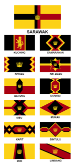 ) is a state of malaysia.the largest among the 13 states, with an area almost equal to that of peninsular malaysia, sarawak is located in northwest borneo island, and is bordered by the malaysian state of sabah to the northeast, kalimantan (the indonesian portion of borneo) to the south, and brunei in the north. The Best Of R Vexillology Sarawak Division Flags Bendera Bahagian Sarawak