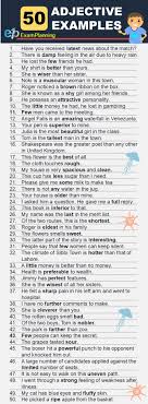 Adjective Examples 50 Simple And Easy Sentences Examples Of Adjectives Pronoun Examples Adjectives