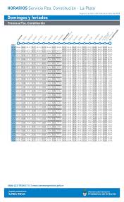 Tren Roca Horarios Y Telefono De Contacto La Plata Terminal