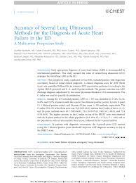 Ultrasound, ct scan, and x ray are all available. Pdf Accuracy Of Several Lung Ultrasound Methods For The Diagnosis Of Acute Heart Failure In The Emergency Department A Multicenter Prospective Study