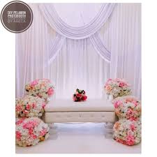 Diy simple wall backdrop decoration. Diy Pelamin Pastel Pink Wedding Backdrop Decorations Backdrop Decorations Wedding Decorations