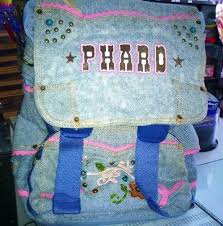 Phard Zaino Estensibile Scuola Tipo Jeans Nuovo Con Etichette