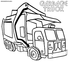 This would be a super fun art activity to do as part of a construction worker. Garbage Truck Coloring Pages Coloring Pages To Download And Print Coloring Home