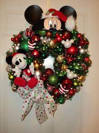Custom Disney Christmas Wreath Mickey Mouse For Jeri Only Deposit Payment Disney Christmas Decorations Disney Christmas Mickey Mouse Christmas