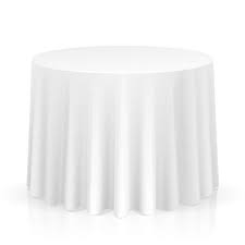 Lann S Linens 20 Premium 90 Round Tablecloths For Wedding Banquet Restaurant Polyester Fabric Table Cloths W White Table Cloth Round Decor Table Cloth