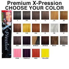 Xpression Hair Color Chart Bedowntowndaytona Com