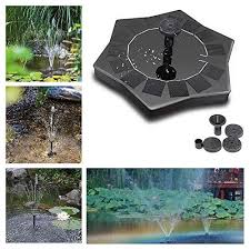 Pompe De Fontaine Solaire Mignon Bain D Oiseau Pompe A Eau Solaire Electrique Jardin Autoportant 1 4w Pann Fontaine Solaire Pompe A Eau Solaire Panneau Solaire