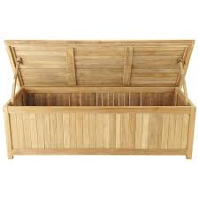 Teakhouten Koffer B 181 Cm Maisons Du Monde Coffre De Rangement Rangement Jardin Rangement