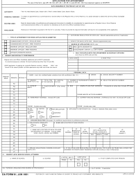One Of The Most Required Daforms Of Usarmy Da Form 61 And Filling Instructions For It Download Most Up To Date Online Application Appointments Application