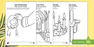 Lent coloring pages for kids. Lent Coloring Pages English Spanish Teacher Made