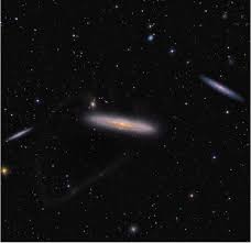 Some 40 Million Light Years Distant Edge On Spiral Galaxy Ngc 4216 Is Nearly 100 000 Light Years Across About The Size Of Our Own Milky Way Found In The Dens