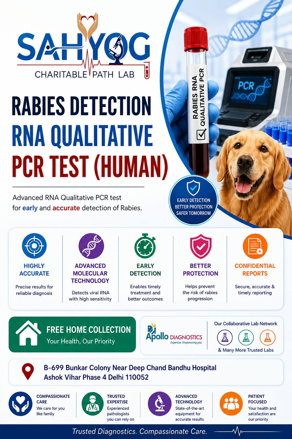 Rabies Detection RNA Qualitative PCR Test (HUMAN)