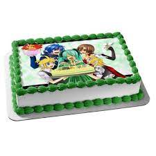 The good news is for me, my youngsters are terribly pleasant, and will affirm that the terrible looking cake i made is truly just what they desired. Happy Birthday Cake Anime Friends Edible Cake Topper Image Abpid00161v1 Walmart Com Walmart Com